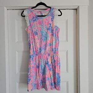 Lilly Pulitzer Agee Romper in Multi Splendor In The Sand Size Small